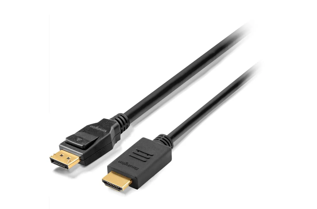Best Sale Kensington DisplayPort 1.2 (M) to HDMI (M) Passive Unidirectional Cable, 6ft