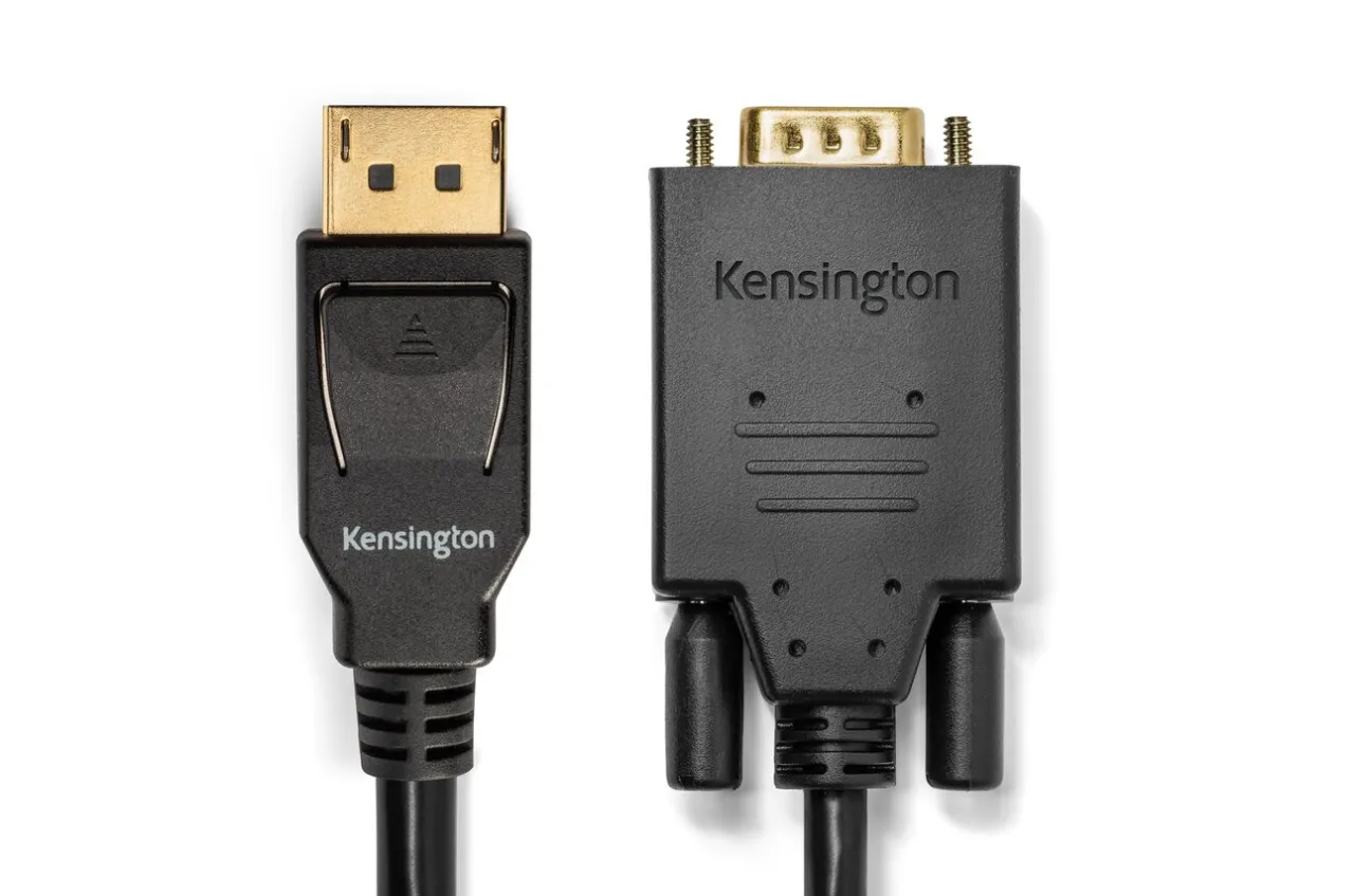 Discount Kensington DisplayPort 1.2 (M) to VGA (M) Passive Unidirectional Cable, 6ft