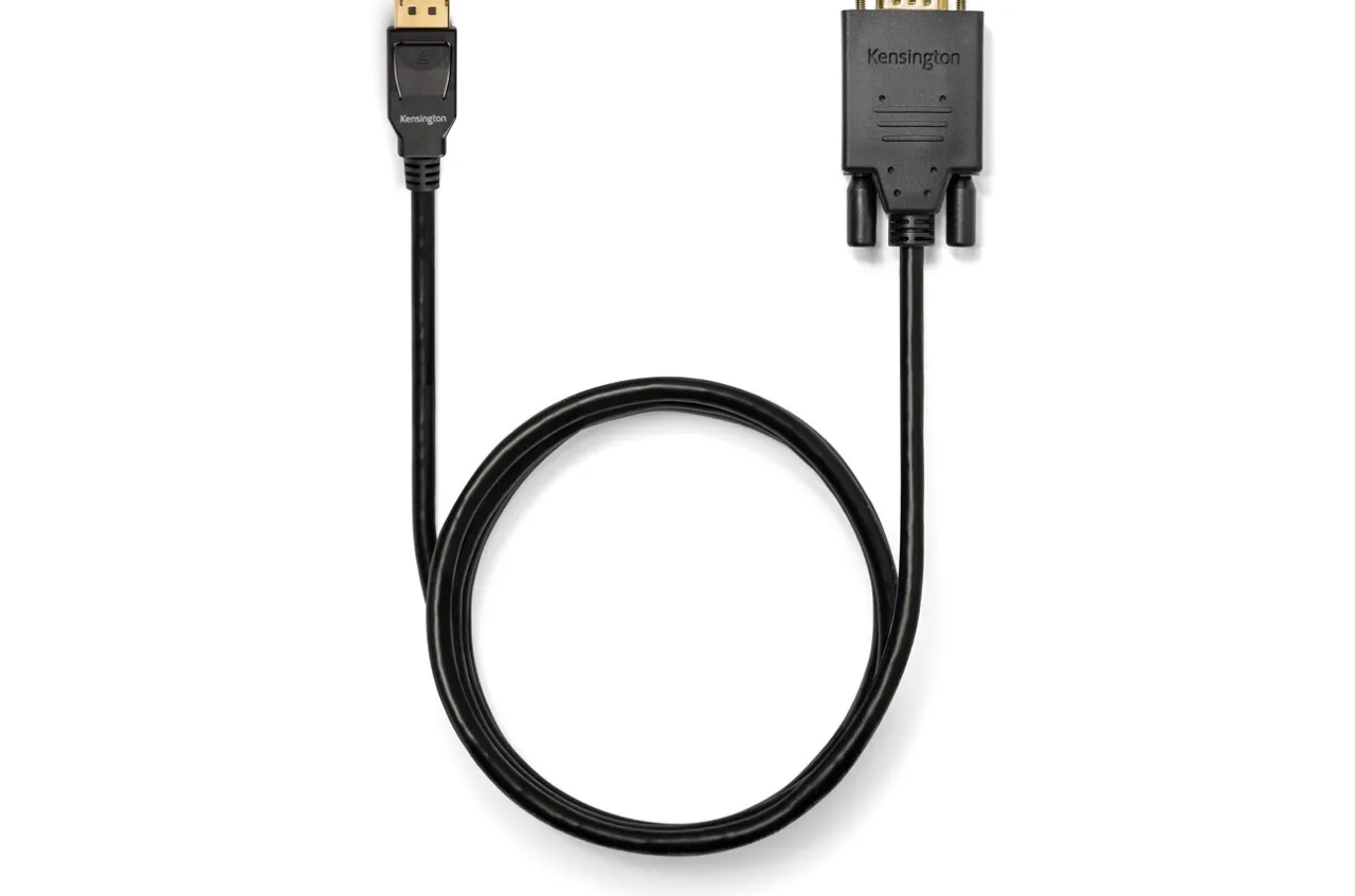 Discount Kensington DisplayPort 1.2 (M) to VGA (M) Passive Unidirectional Cable, 6ft