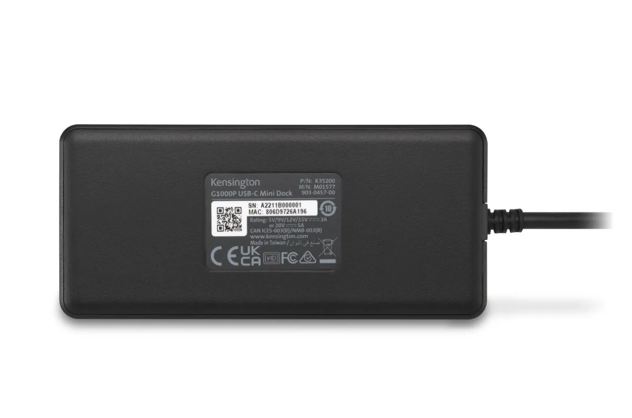 Discount Kensington G1000P USB-C Mini Dock Single 4K Video 85W Power Pass-Through - Chrome/Windows/macOS