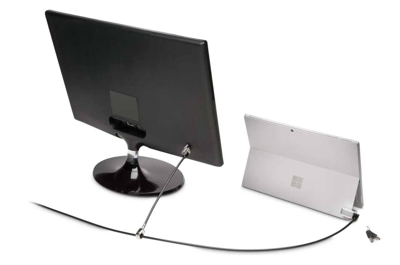 Clearance Kensington Keyed Dual Head Cable Lock for Surface Pro and Surface Go
