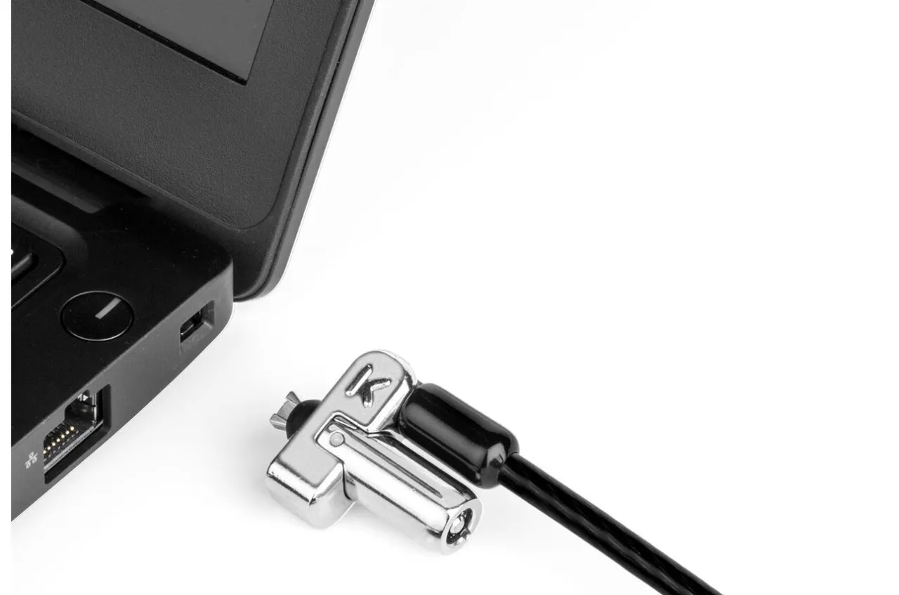 Store Kensington Keyed Wedge-Shaped Laptop Lock for Dell and Alienware Devices