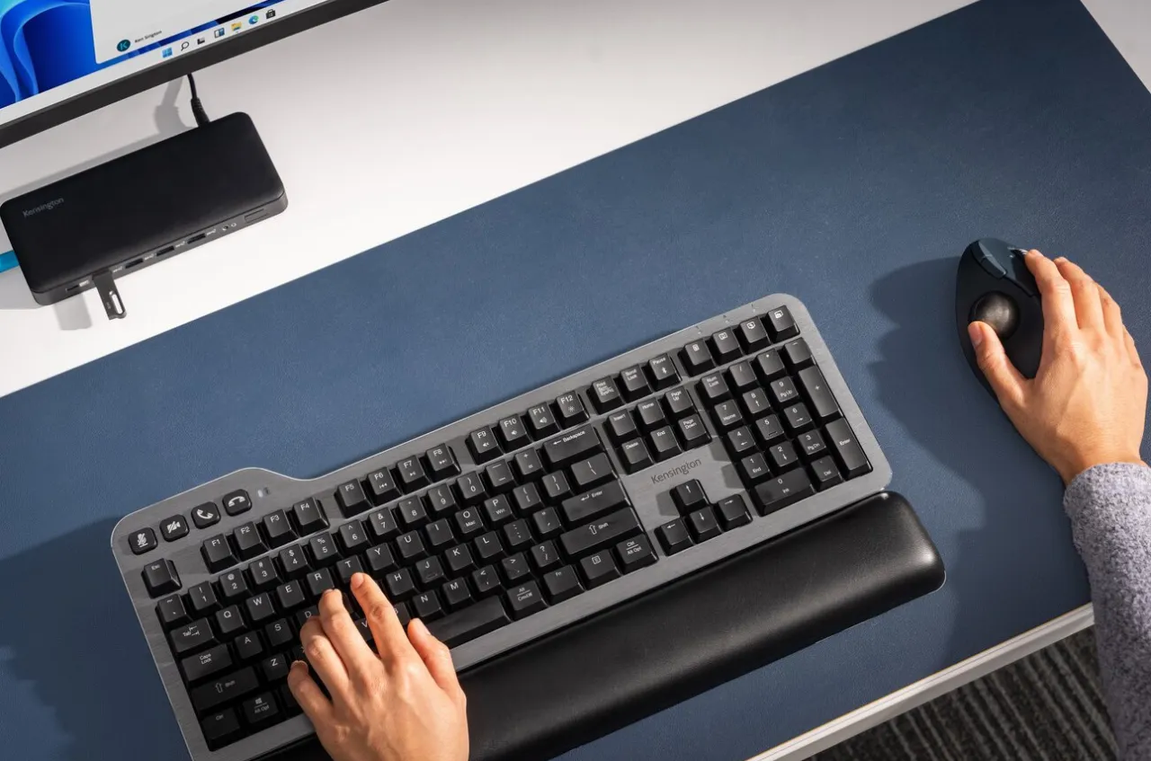 Cheap Kensington MK7500F QuietType™ Pro Silent Mechanical Keyboard with Meeting Controls