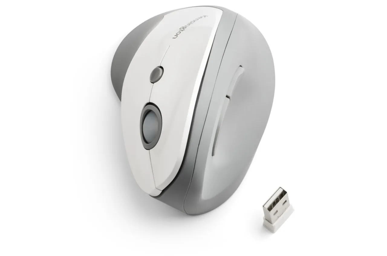 Discount Kensington Pro Fit® Ergo Vertical Wireless Mouse-Gray