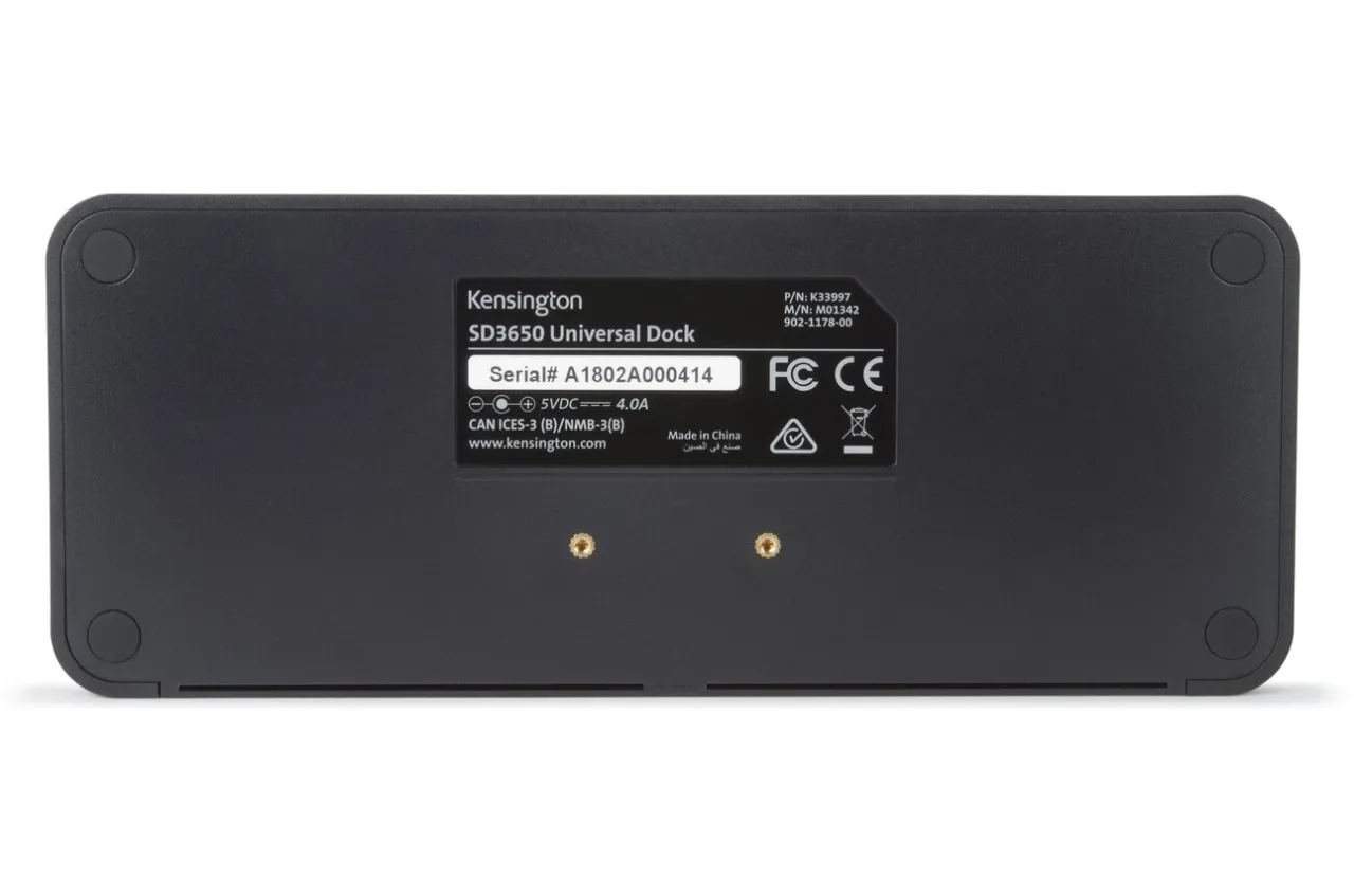 Outlet Kensington SD3650 5Gbps USB 3.0 Dual 2K Docking Station - DisplayPort & HDMI - Windows