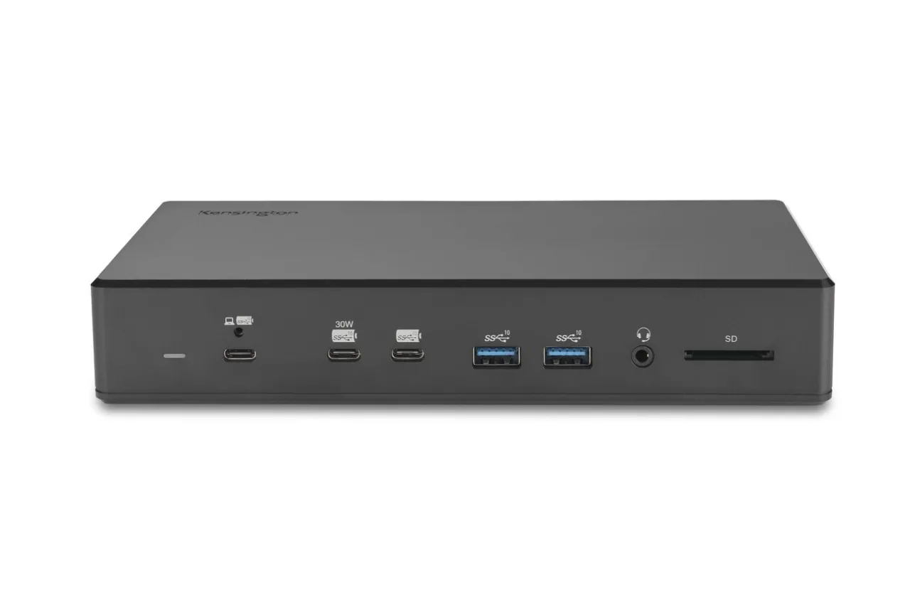 Best Kensington SD4880P EQ USB-C® 10Gbps Quad Video 17-in-1 Driverless Dock 100W PD - DP/HDMI® - Window