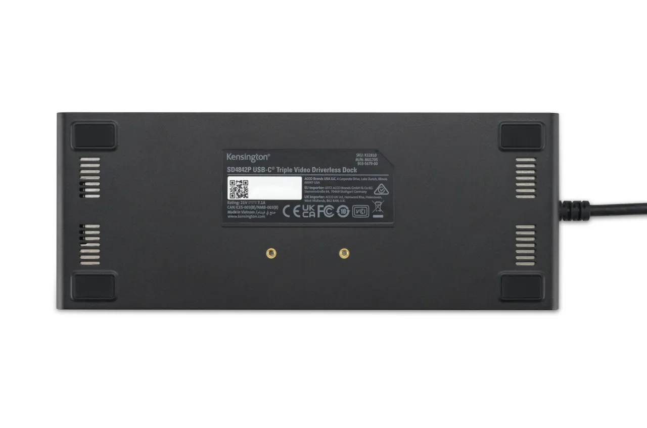 Fashion Kensington SD4842P EQ USB-C® 10Gbps Triple Video Driverless Docking Station with 100W Power Delivery – DP/HDMI®