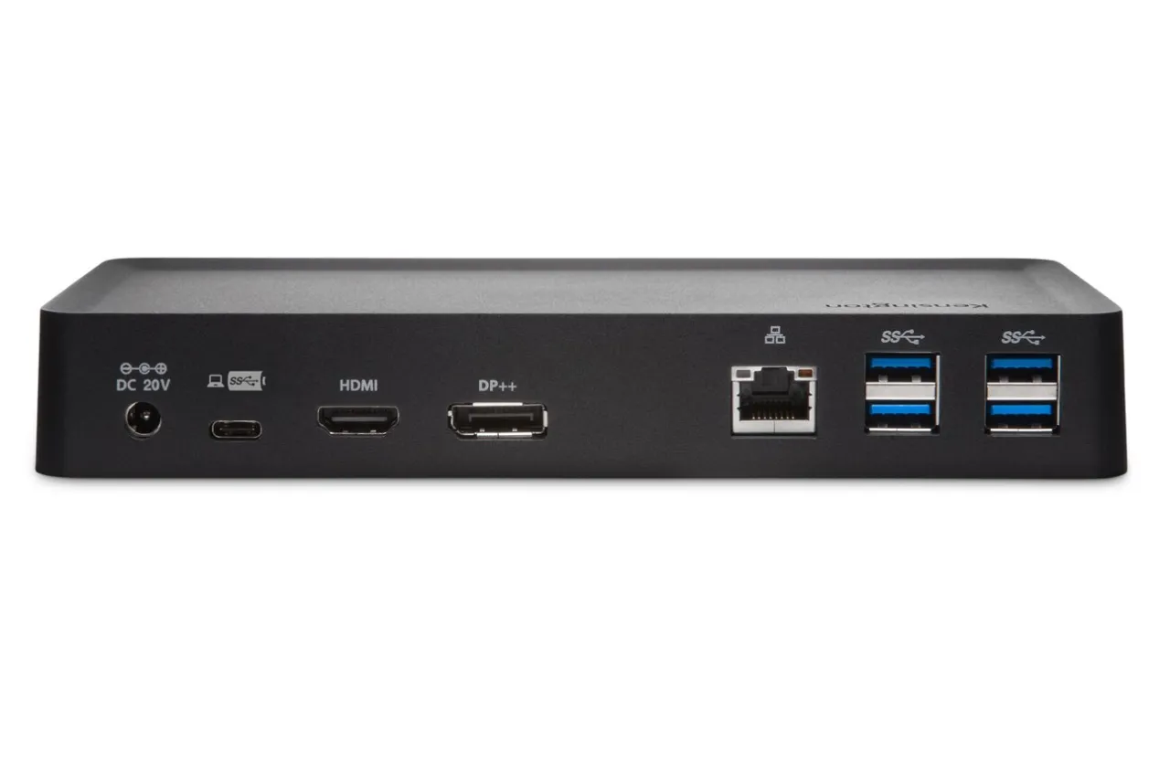 Best Kensington SD4700P USB-C & USB-A 5Gbps Dual 2K Hybrid Dock - up to 60W PD-DP & HDMI - Windows/macOS