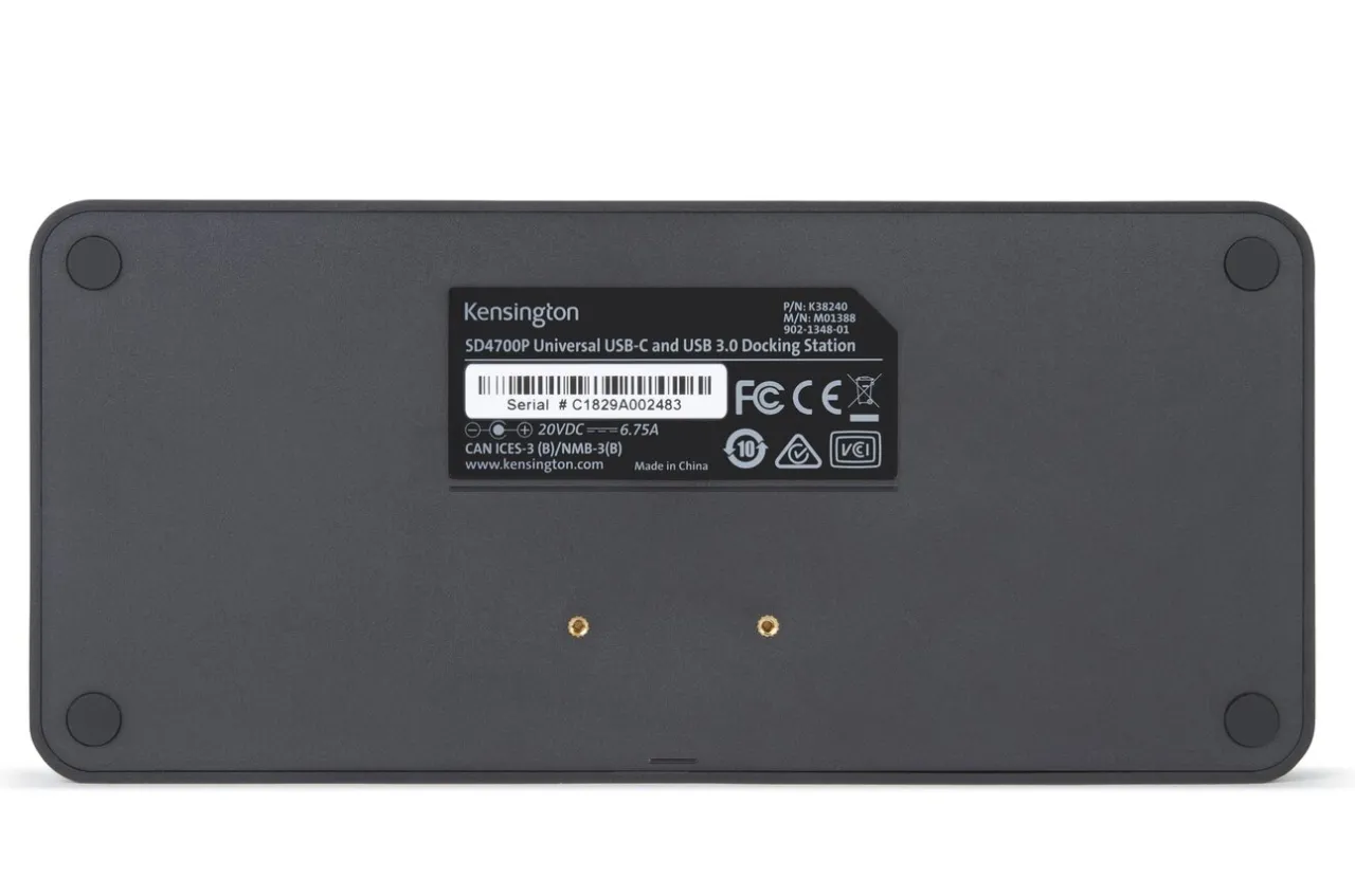 Best Kensington SD4700P USB-C & USB-A 5Gbps Dual 2K Hybrid Dock - up to 60W PD-DP & HDMI - Windows/macOS