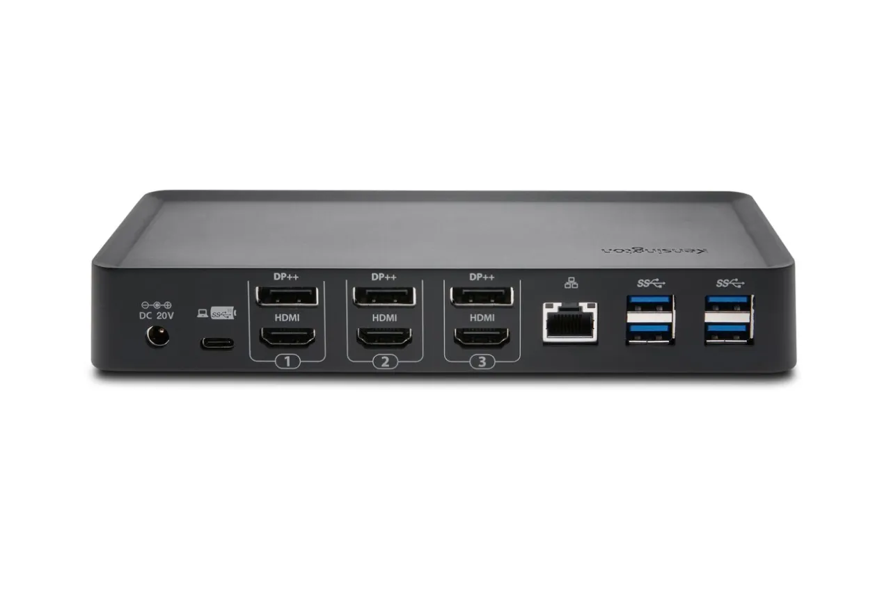 Best Sale Kensington SD4900P USB-C and USB-A 10Gbps Triple 4K Hybrid Dock - 60W PD - DP & HDMI - Windows/macOS/Chrome