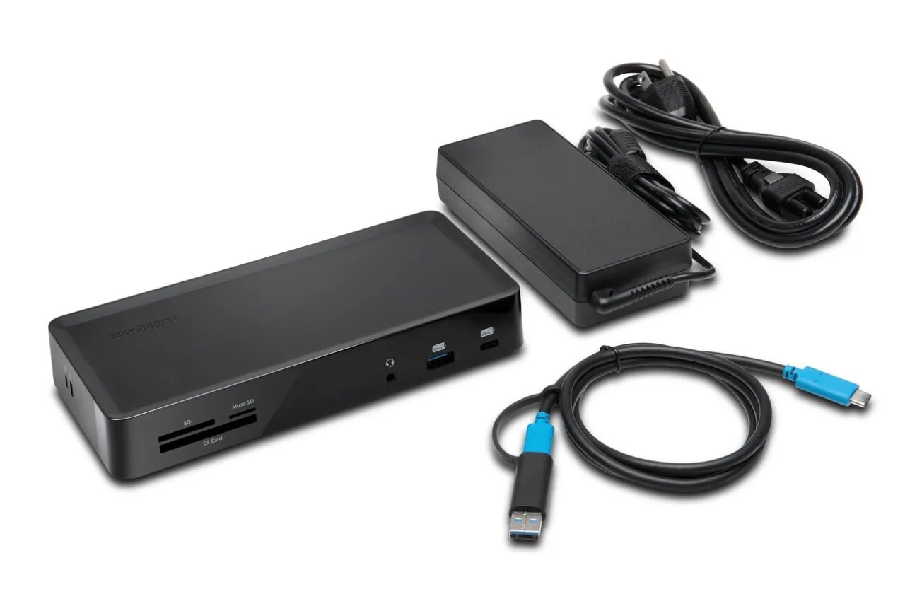 Best Sale Kensington SD4900P USB-C and USB-A 10Gbps Triple 4K Hybrid Dock - 60W PD - DP & HDMI - Windows/macOS/Chrome
