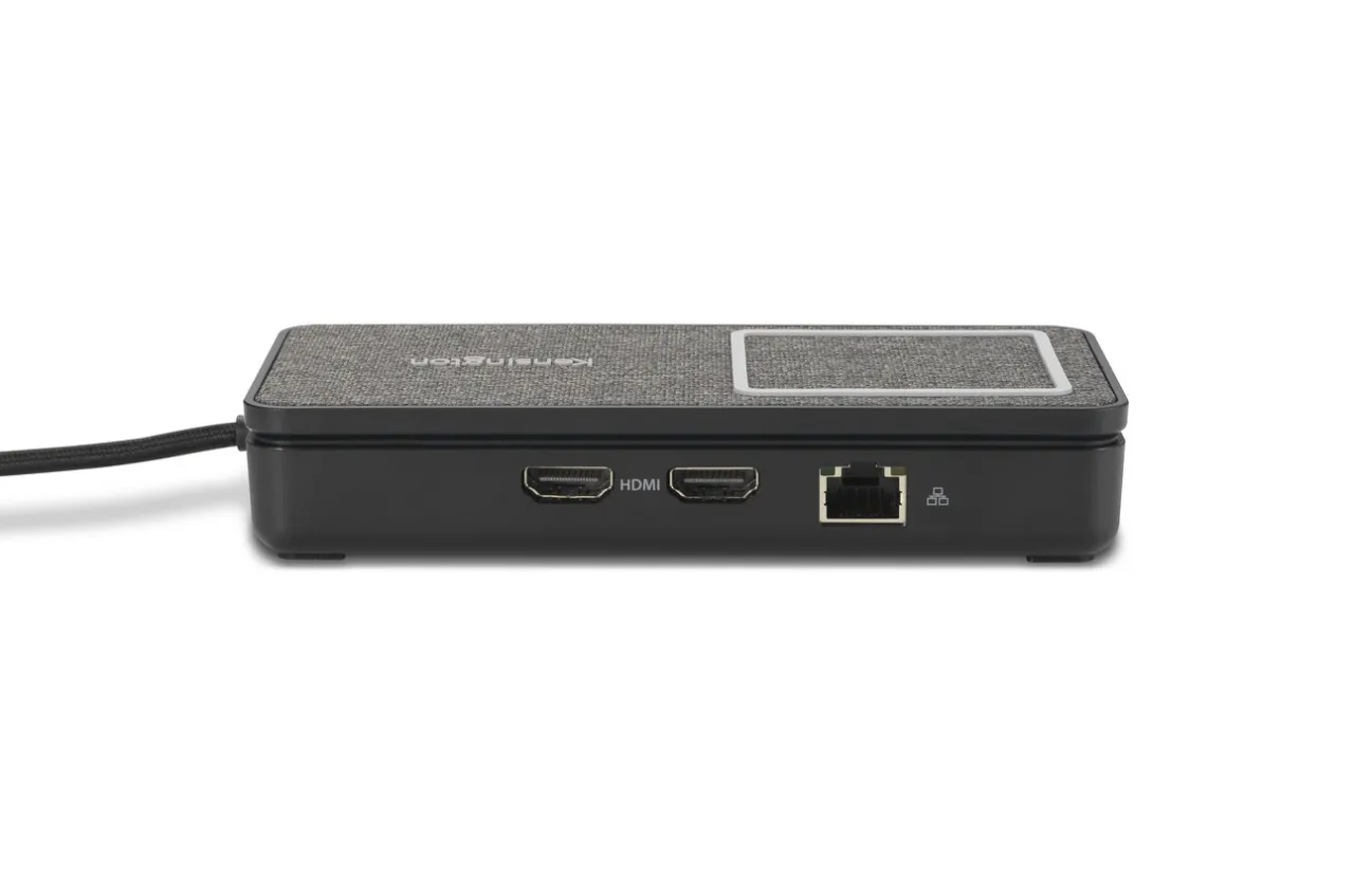 Best Kensington SD1700P USB-C Dual 4K Portable Mobile Dock with Qi Charging – 100W Power Pass Through - TAA