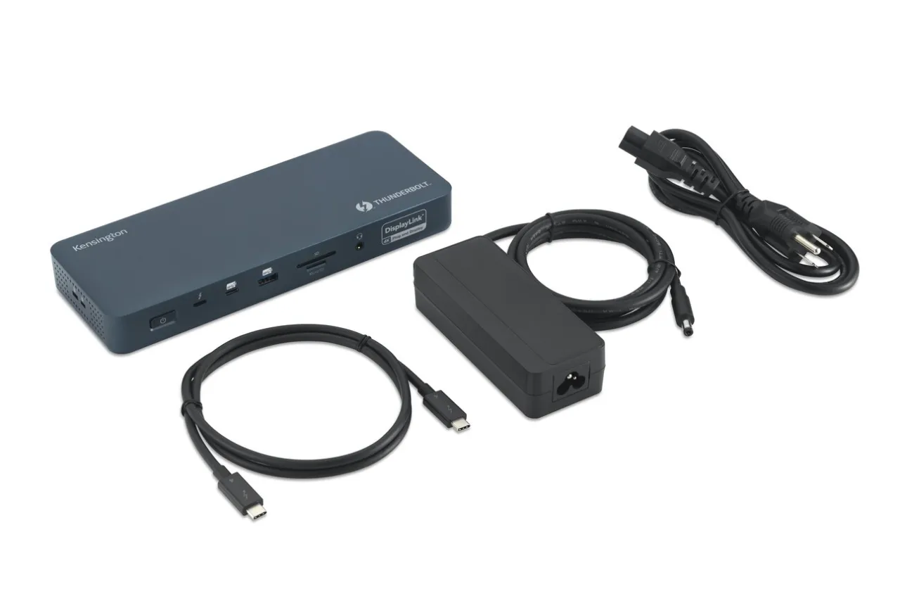 New Kensington SD5900T EQ Thunderbolt™ 4 Quad 4K 40Gbps Dock with DisplayLink® Technology – Midnight Blue