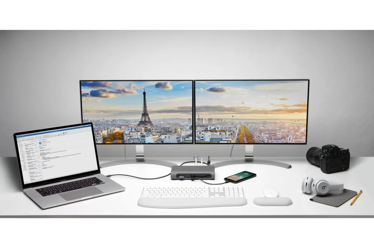 Shop Kensington SD5600T Thunderbolt™ 3 and USB-C Dual 4K Hybrid Docking Station - 96W PD – Windows/macOS