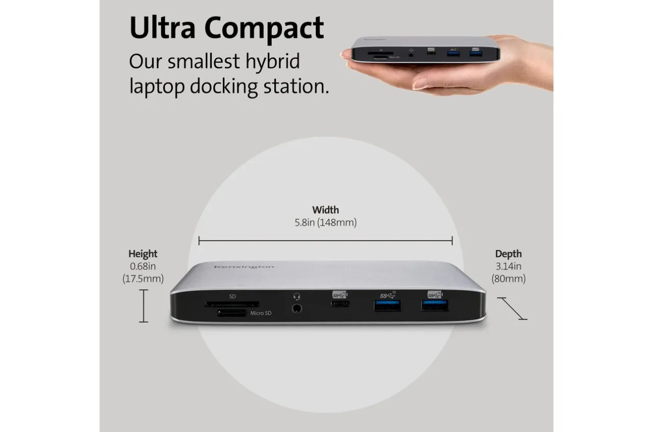 Cheap Kensington SD2480T Thunderbolt™ 3 and USB-C Dual 4K Hybrid Nano Dock with 60W PD - Windows/macOS