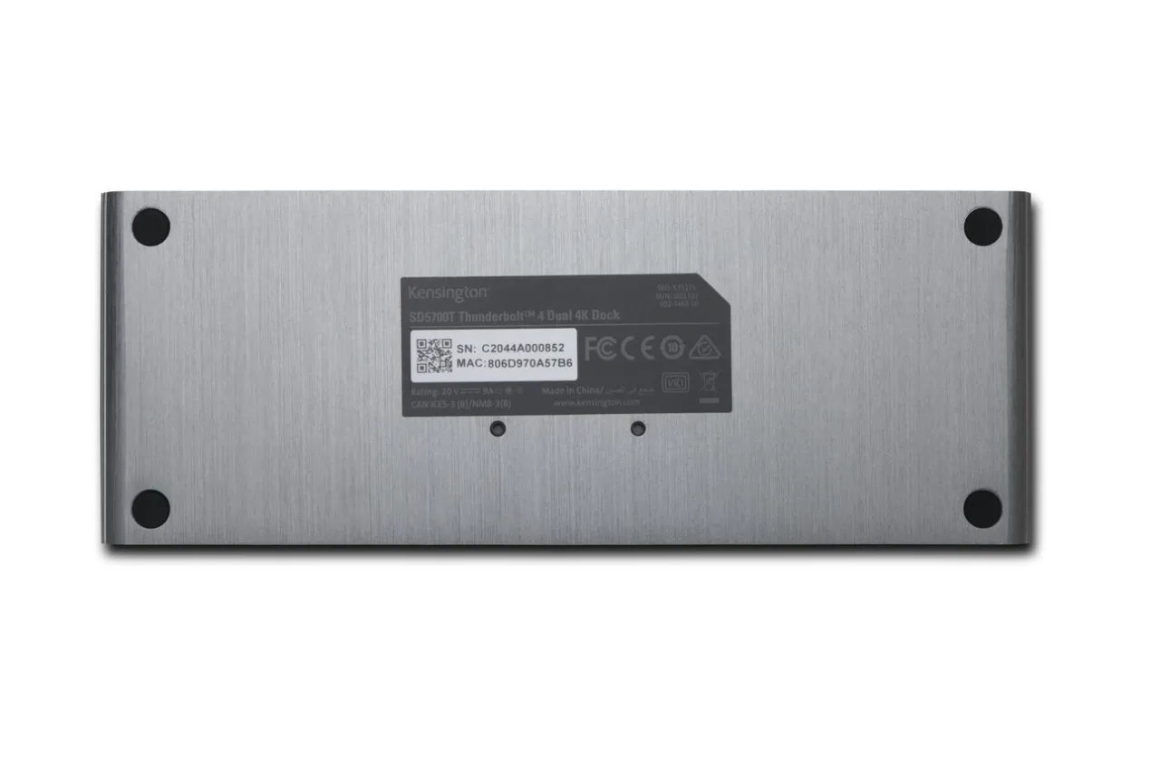 Best Sale Kensington SD5700T Thunderbolt™ 4 Dual 4K Docking Station with 90W PD - Windows/macOS/Chrome