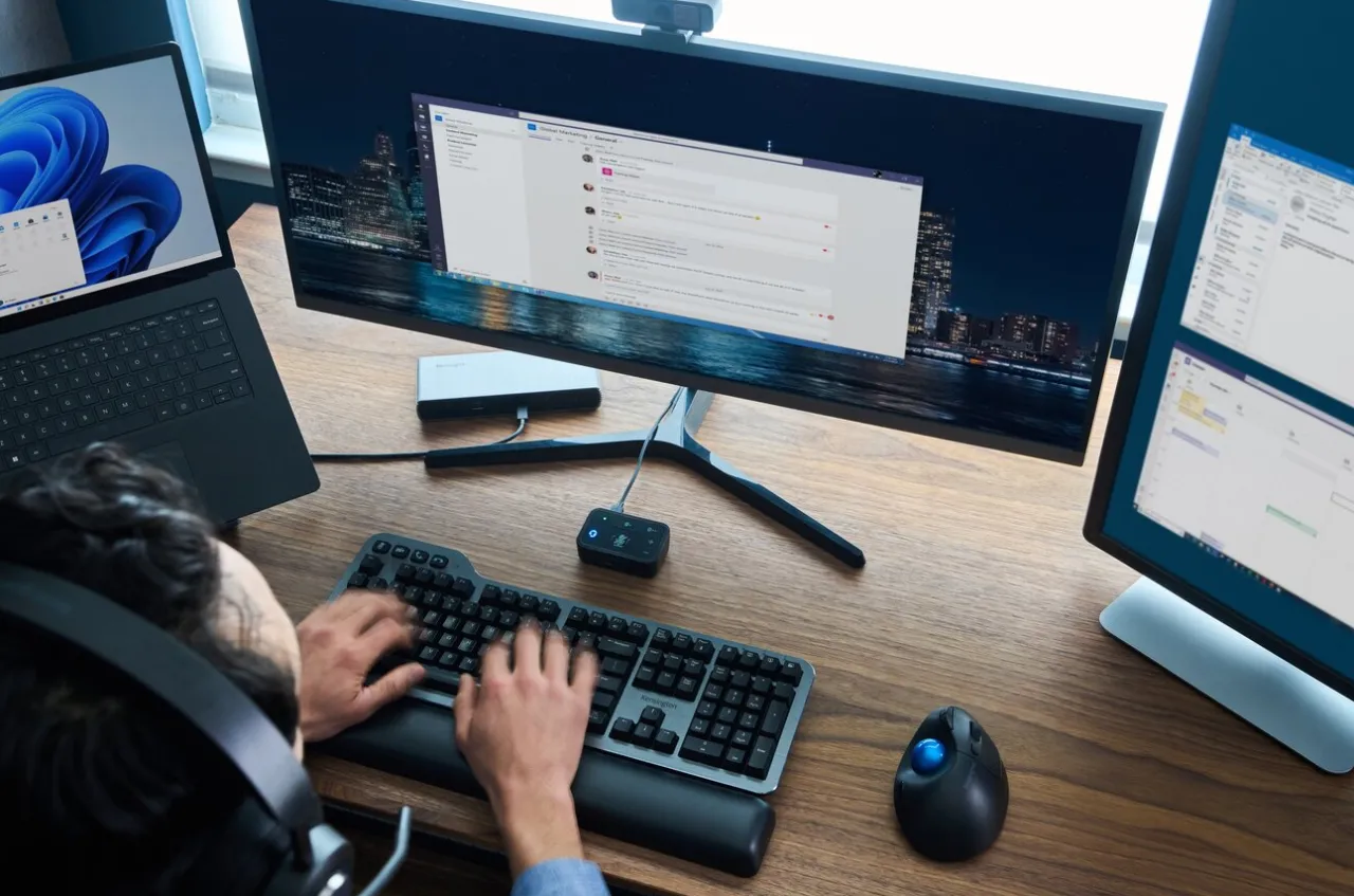 New Kensington SD5780T Thunderbolt™ 4 Dual 4K/6K Docking Station with 96W PD - Windows/macOS - TAA