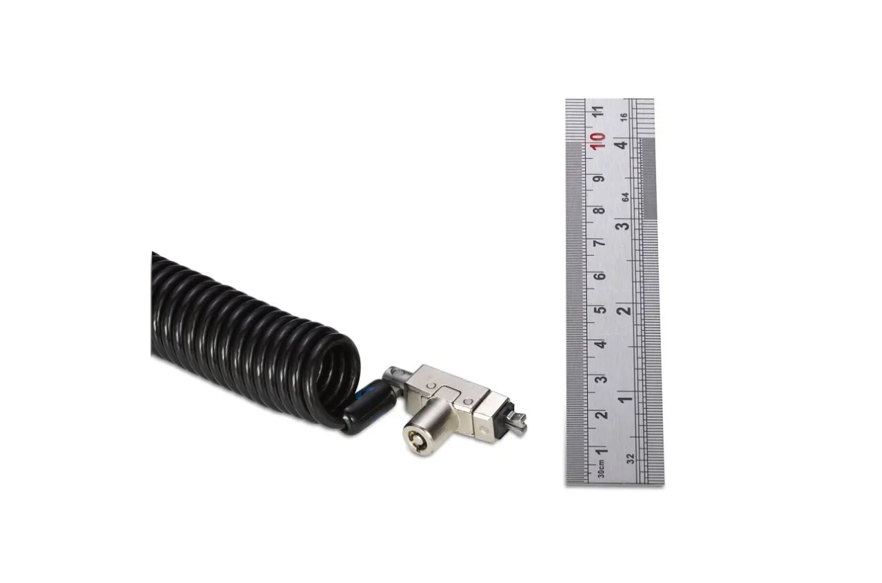 New Kensington Slim N17 2.0 Portable Keyed Laptop Lock for Wedge-Shaped Slots