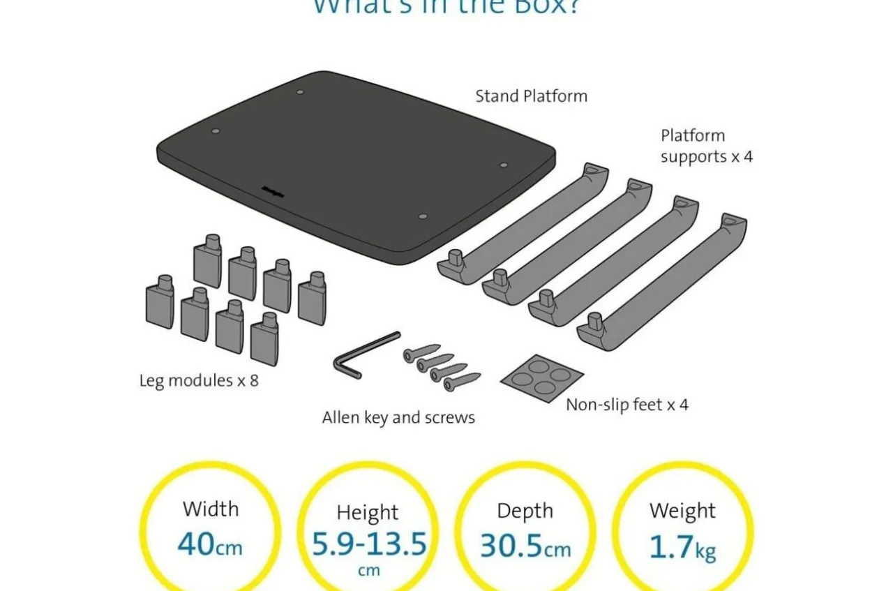 Outlet Kensington SmartFit™ Monitor Stand Plus for up to 24" screens