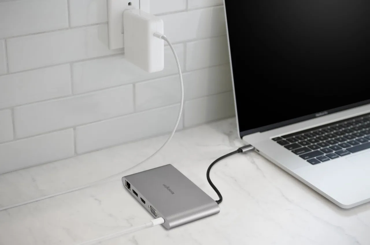 Sale Kensington UH1440P USB-C 5Gbps Dual Video Driverless Mobile Dock – 85W Pass-Through Power – DP/HDMI/VGA
