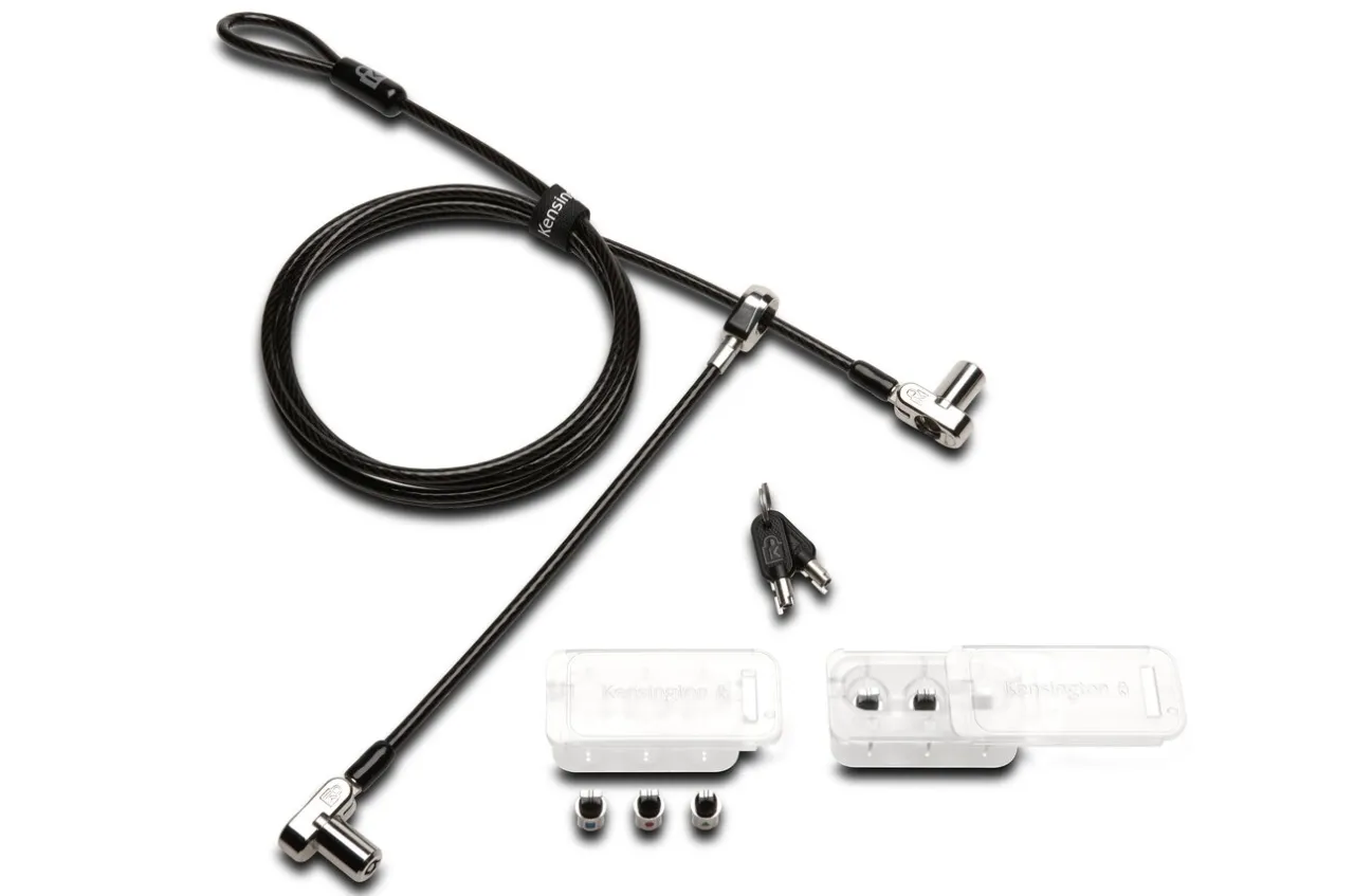 Cheap Kensington Universal 3-in-1 Keyed Cable Lock - Twin Lockheads